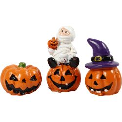 Petites figurines, H : 1,5-3,5 cm, L : 2 cm, 3 pi&egrave;ces/ 1 Pq.