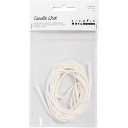 M&egrave;che de bougie pour st&eacute;arine, Convient aux bougies moul&eacute;es d&rsquo;un diam&egrave;tre de 50 &agrave; 70&nbsp;mm , 100 gr, 3 m/ 1 Pq.