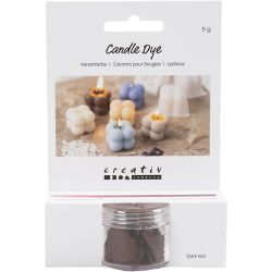 Colorant pour bougies, rouge fonc&eacute;, 5 gr/ 1 Pq.