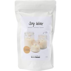 Cire de soja, Pour bougies en pots, cr&egrave;me, 250 gr/ 1 Pq.