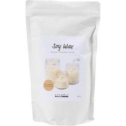 Cire de soja, Pour bougies en pots, cr&egrave;me, 500 gr/ 1 Pq.