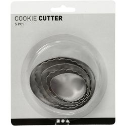 Emporte-pièces, oeuf, dim. 8 cm, 5 pièces/ 1 Pq.