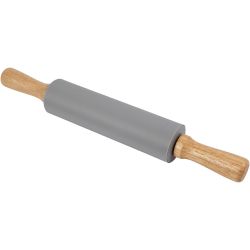 Rouleau &agrave; p&acirc;tisserie, L : 38 cm, d 5,5 cm, gris, 1 pi&egrave;ce