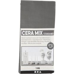 Pl&acirc;tre de Paris Cera-Mix, gris clair, 1 kg