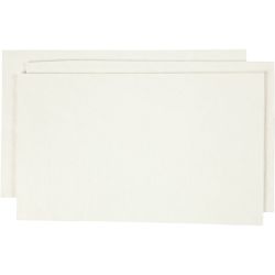 Pulpe de Papier, feuille 20x12 cm, blanc cass&eacute;, 100 gr/ 1 Pq.