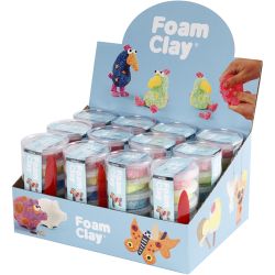 Foam Clay&reg;, couleurs scintillantes, couleurs m&eacute;talliques, 12 set/ 1 Pq.