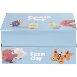 Foam Clay&reg;, couleurs scintillantes, couleurs m&eacute;talliques, 12 set/ 1 Pq.