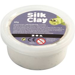 Silk Clay&reg;, blanc, 40 gr/ 1 bo&icirc;te