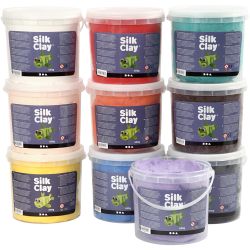 Silk Clay&reg;, ass. de couleurs, 10x650 gr/ 1 Pq.