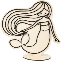 Figurine d&eacute;corative, Sir&egrave;ne, H : 18 cm, 1 pi&egrave;ce