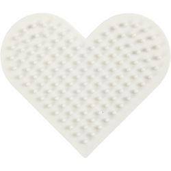 Plaques &agrave; Picots pour Perles NABBI BioBeads, petit coeur, dim. 7x8,5 cm, medium, 1 pi&egrave;ce