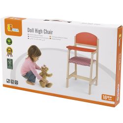 Chaise haute de poupée en bois VIGA 
