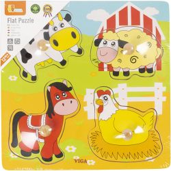 Puzzles en bois avec petites poignées VIGA