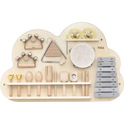 Plateau d’activité VIGA avec instruments de percussion 
