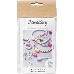 Mini Kit DIY Bijoux, Bracelet et bague &eacute;lastiques, 1 Pq.