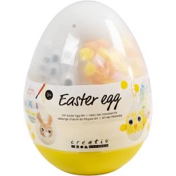 Mix Cr&eacute;atif &OElig;uf de P&acirc;ques, H : 14 cm, d 11 cm, 1 pi&egrave;ce