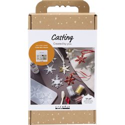 Kit DIY Moulage, flocon de neige, 1 Pq.