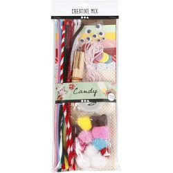 Assortiment de matériel créatif
