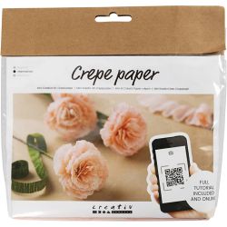 Mini Kit DIY Papier Cr&eacute;pon, &OElig;illets, Cr&ecirc;p&eacute; &agrave; 180%, 105 gr, 1 Pq.