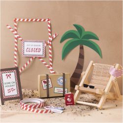 Mini Kit DIY Porte de Lutin, En vacances, 1 Pq.