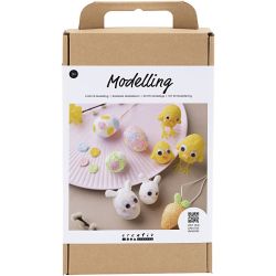 Kit DIY Modelage , Figurines de P&acirc;ques, 1 Pq.