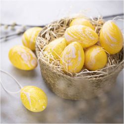 Kit DIY Marbrure, rose, jaune, 1 Pq.