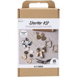 Kit de D&eacute;marrage DIY Argile pour Bijoux, Bijoux, ass. de couleurs, 1 Pq.