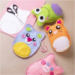Kit de D&eacute;marrage DIY Couture, Ours en peluche, 1 Pq.