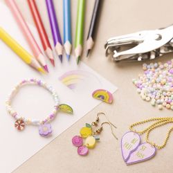 Mix Cr&eacute;atif Feuilles de Plastique Thermor&eacute;tractable, Bijoux, 1 Pq.