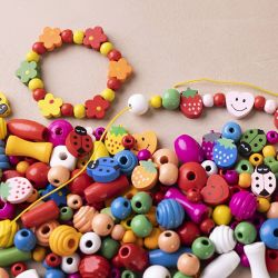 Mini Mix Créatif Bijoux, ca. 564 pièce, couleurs Joyeuses, 1 Pq.