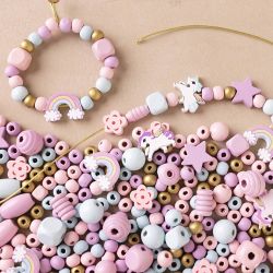 Mini Mix Cr&eacute;atif Bijoux, couleurs pastel, 1 Pq.