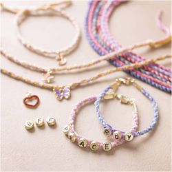 Kit de D&eacute;marrage DIY Kumihimo, Bracelet d&rsquo;amiti&eacute;, 1 Pq.