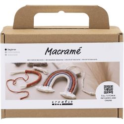 Mini Kit DIY Macram&eacute;, Arc-en-ciel, 1 Pq.
