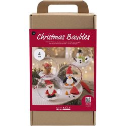 Kit DIY Boules de No&euml;l, Modelage, 1 Pq.
