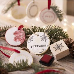 Kit DIY Objets de d&eacute;corations de No&euml;l, Argile autodurcissante, 1 Pq.
