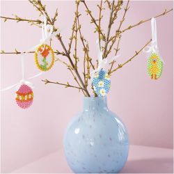 Mini Kit DIY Perles &agrave; Repasser, D&eacute;corations &agrave; suspendre faites avec des oeufs, ass. de couleurs, 1 Pq.