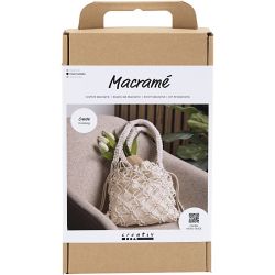 Kit DIY Macram&eacute;, Sac, blanc, 1 Pq.