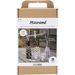 Kit DIY Macram&eacute;, D&eacute;coration sur verre, 1 Pq.