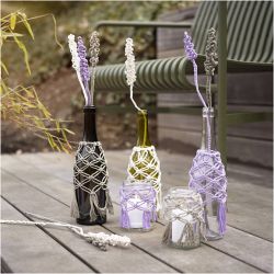 Kit DIY Macram&eacute;, D&eacute;coration sur verre, 1 Pq.
