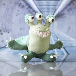 Mini Kit DIY Modelage, Monstre Lulu, vert clair, vert fonc&eacute;, 1 Pq.