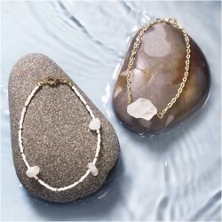 Mini Kit DIY Bijoux, Bracelet en cristal de roche, 1 Pq.
