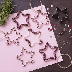 Mini Kit DIY Décoration, Étoiles, rouge, 1 Pq.