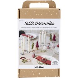 Kit DIY D&eacute;cor de Table, Anges, sapins de No&euml;l, &eacute;toiles, ass. de couleurs, 1 Pq.