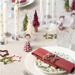 Kit DIY Décor de Table, Anges, sapins de Noël, étoiles, ass. de couleurs, 1 Pq.