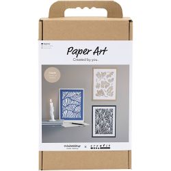 Kit DIY Art sur Papier, Image &agrave; suspendre, blanc cass&eacute;, 1 Pq.