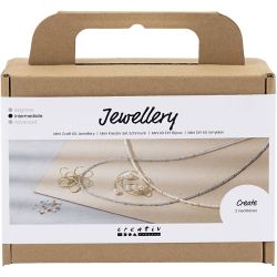 Mini Kit DIY Bijoux, Collier avec pendentif en fil, dor&eacute;, 1 Pq.