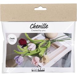 Mini Kit DIY Fleurs en Fil Chenille