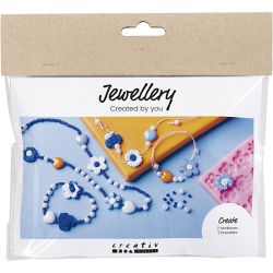 Mini Kit DIY Bijoux, Fleurs, ass. de couleurs, 1 Pq.