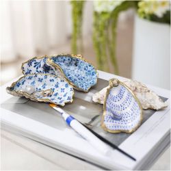 Kit DIY D&eacute;coupage, Coquilles d&rsquo;hu&icirc;tre, bleu, 1 Pq.