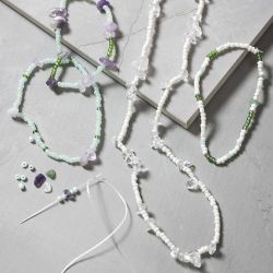 Mix Cr&eacute;atif Bijoux, Cristaux, dim. 2,6-10 mm, diam&egrave;tre int&eacute;rieur 0,8-1,2 mm, ca. 2460 pi&egrave;ces, ass. de couleurs, 1 Pq.